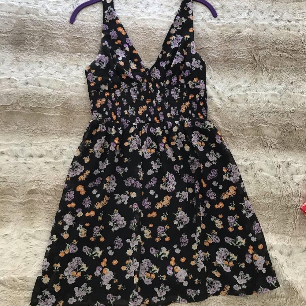 Flirty floral mini dress